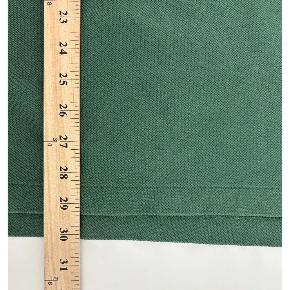 L.L. Bean Polo Shirt Mens XL Blue Green Double L Pique Cotton Lot 2